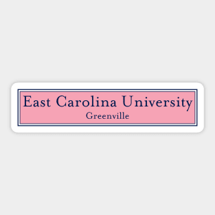 East Carolina University Sticker